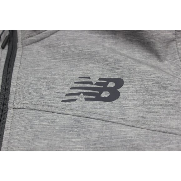 New Balance women's gray fleece lined full zip hooded softshell jacket 1X - Picture 11 of 11